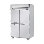 Beverage Air HRP2HC-1HS 52.00'' 45.2 cu. ft. Top Mounted 2 Section Solid Half Door Reach-In Refrigerator