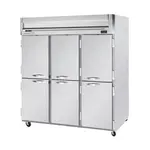 Beverage Air HRP3HC-1HS 78.00'' 71.52 cu. ft. Top Mounted 3 Section Solid Half Door Reach-In Refrigerator