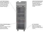 Beverage Air HRPS1HC-1HG 26'' 22.28 cu. ft. Top Mounted 1 Section Glass Half Door Reach-In Refrigerator