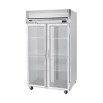 Beverage Air HRPS2HC-1G 52.00'' 46.88 cu. ft. Top Mounted 2 Section Glass Door Reach-In Refrigerator