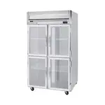 Beverage Air HRPS2HC-1HG 52.00'' 46.88 cu. ft. Top Mounted 2 Section Glass Half Door Reach-In Refrigerator