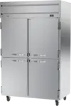 Beverage Air HRPS2HC-1HS 52.00'' 45.2 cu. ft. Top Mounted 2 Section Solid Half Door Reach-In Refrigerator
