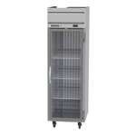 Beverage Air HRS1HC-1G 26'' 22.28 cu. ft. Top Mounted 1 Section Glass Door Reach-In Refrigerator