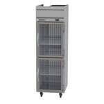 Beverage Air HRS1HC-1HG 26'' 22.28 cu. ft. Top Mounted 1 Section Glass Half Door Reach-In Refrigerator