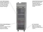 Beverage Air HRS1HC-1HG 26'' 22.28 cu. ft. Top Mounted 1 Section Glass Half Door Reach-In Refrigerator