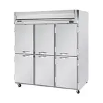 Beverage Air HRS3HC-1HS 78.00'' 71.52 cu. ft. Top Mounted 3 Section Solid Half Door Reach-In Refrigerator