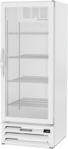 Beverage Air MMF12HC-1-W 24.13'' 11.9 cu. ft. 1 Section White Glass Door Merchandiser Freezer