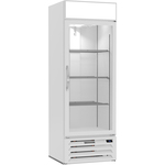 Beverage Air MMF19HC-1-W 27.25'' Section Glass Door Merchandiser Freezer