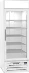 Beverage Air MMF23HC-1-W 27'' 22.5 cu. ft. 1 Section White Glass Door Merchandiser Freezer