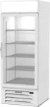 Beverage Air MMF27HC-1-W 30'' 26.57 cu. ft 1 Section White Glass Door Merchandiser Freezer