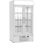 Beverage Air MMF35HC-1-W 39.50'' Section Glass Door Merchandiser Freezer