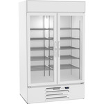 Beverage Air MMF44HC-1-W 47'' 44.0 cu. ft. 2 Section White Glass Door Merchandiser Freezer
