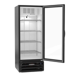Beverage Air MMR12HC-1-B 24.13'' Black 1 Section Swing Refrigerated Glass Door Merchandiser