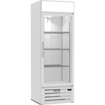 Beverage Air MMR19HC-1-W 27.25'' 1 Section Refrigerated Glass Door Merchandiser