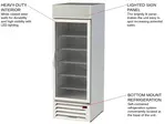 Beverage Air MMR23HC-1-W 27'' White 1 Section Swing Refrigerated Glass Door Merchandiser