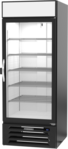 Beverage Air MMR27HC-1-B-IQ 31.25'' Black 1 Section Swing Refrigerated Glass Door Merchandiser