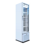 Beverage Air MT08-1H6W 18.88'' White 1 Section Swing Refrigerated Glass Door Merchandiser