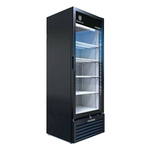 Beverage Air MT23-1B 29.56'' Black 1 Section Swing Refrigerated Glass Door Merchandiser