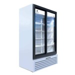 Beverage Air MT49-1-SDW 47.13'' Black 2 Section Sliding Refrigerated Glass Door Merchandiser