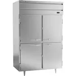 Beverage Air PR2HC-1AHS 52.13'' 44.2 cu. ft. Top Mounted 2 Section Solid Half Door Reach-In Refrigerator