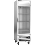 Beverage Air RB23HC-1G 27'' 23.1 cu. ft. Bottom Mounted 1 Section Glass Door Reach-In Refrigerator