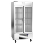 Beverage Air RB35HC-1G 39.50'' 2 Section Glass Door Reach-In Refrigerator