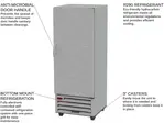 Beverage Air RI18HC 27.25'' 16.85 cu. ft. Bottom Mounted 1 Section Solid Door Reach-In Refrigerator