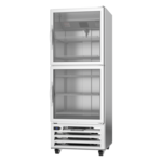 Beverage Air RI18HC-HG 27.25'' 16.85 cu. ft. Bottom Mounted 1 Section Glass Half Door Reach-In Refrigerator