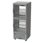 Beverage Air RID18HC-HG 27.25'' 18.38 cu. ft. Bottom Mounted 1 Section Glass Half Door Reach-In Refrigerator