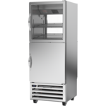 Beverage Air RID18HC-HGS 27.25'' 18.0 cu. ft. 1 Section Glass/Solid Half Door Pass-Thru Refrigerator