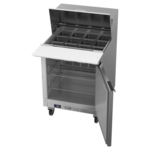 Beverage Air SPE27HC-12M-B 27'' 1 Door Counter Height Mega Top Refrigerated Sandwich / Salad Prep Table