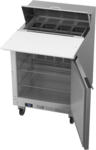 Beverage Air SPE27HC-C 27'' 1 Door Counter Height Refrigerated Sandwich / Salad Prep Table with Cutting Top