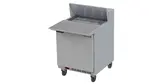 Beverage Air SPE27HC-C 27'' 1 Door Counter Height Refrigerated Sandwich / Salad Prep Table with Cutting Top