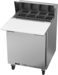 Beverage Air SPE27HC-C-B 27'' 1 Door Counter Height Refrigerated Sandwich / Salad Prep Table with Cutting Top
