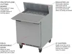 Beverage Air SPE27HC-C-B 27'' 1 Door Counter Height Refrigerated Sandwich / Salad Prep Table with Cutting Top