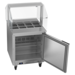 Beverage Air SPE27HC-SNZ 27'' 1 Door Counter Height Refrigerated Sandwich / Salad Prep Table with Standard Top
