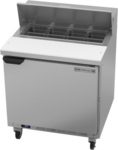 Beverage Air SPE32HC-08 32'' 1 Door Counter Height Refrigerated Sandwich / Salad Prep Table with Standard Top