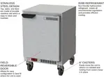 Beverage Air UCF20HC 20'' 1 Section Undercounter Freezer with 1 Right Hinged Solid Door and Front Breathing Compressor