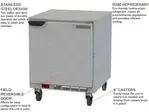 Beverage Air UCF27AHC 27'' 1 Section Undercounter Freezer with 1 Right Hinged Solid Door and Side / Rear Breathing Compressor