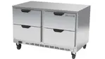 Beverage Air UCFD48AHC-4 48'' 2 Section Undercounter Freezer with Solid 4 Drawers and Front Breathing Compressor