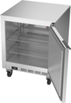 Beverage Air UCR27AHC 27'' 1 Section Undercounter Refrigerator with 1 Right Hinged Solid Door and Side / Rear Breathing Compressor