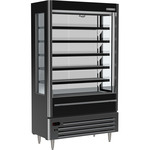 Beverage Air VMHCSL-18-1-B 47.44'' Black Vertical Air Curtain Open Display Merchandiser with 5 Shelves