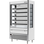 Beverage Air VMHCSL-18-1-W 47.44'' White Vertical Air Curtain Open Display Merchandiser with 5 Shelves