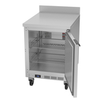 Beverage Air WTF24AHC 24'' 1 Door Counter Height Worktop Freezer with Side / Rear Breathing Compressor - 4.9 cu. ft.
