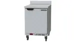 Beverage Air WTF24AHC-FIP 24'' 1 Door Counter Height Worktop Freezer with Side / Rear Breathing Compressor - 5.16 cu. ft.