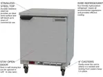 Beverage Air WTF27AHC-FLT 27'' 1 Door Counter Height Worktop Freezer with Side / Rear Breathing Compressor - 6.13 cu. ft.
