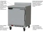Beverage Air WTF27HC-FIP 27'' 1 Door Counter Height Worktop Freezer with Side / Rear Breathing Compressor - 5.25 cu. ft.