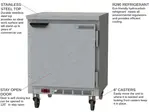 Beverage Air WTF27HC-FLT 27'' 1 Door Counter Height Worktop Freezer with Side / Rear Breathing Compressor - 5.25 cu. ft.