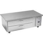 Beverage Air WTFCS60HC-64 64" 2 Drawer Freezer Base, Stainless Steel and Aluminum with Marine Edge Top - 115 Volts