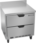 Beverage Air WTFD32AHC-2 32'' 2 Drawer Counter Height Worktop Freezer with Side / Rear Breathing Compressor - 7.2 cu. ft.